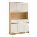 Kredens kuchenny z MDF i forniru dębowego 180x90x40 cm