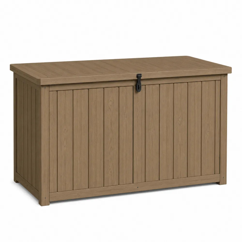 Skrzynia ogrodowa polipropylenowa brązowa 120cm x 45cm x 60cm