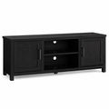 Szafka RTV z drzwiami czarna 120x40x50 cm