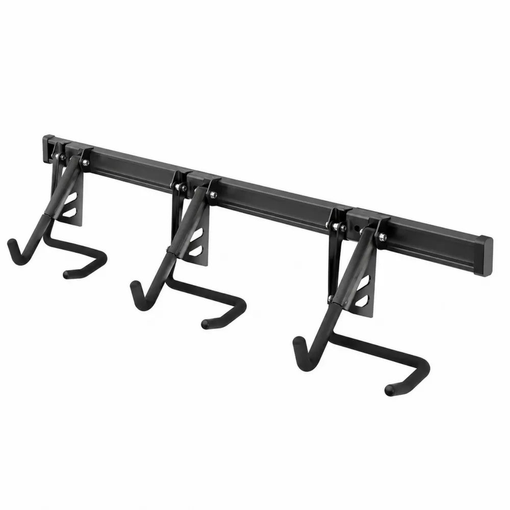 Wieszak metalowy czarny z 3 hakami