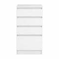 Komoda z 4 szufladami z MDF biały 78x40x85 cm