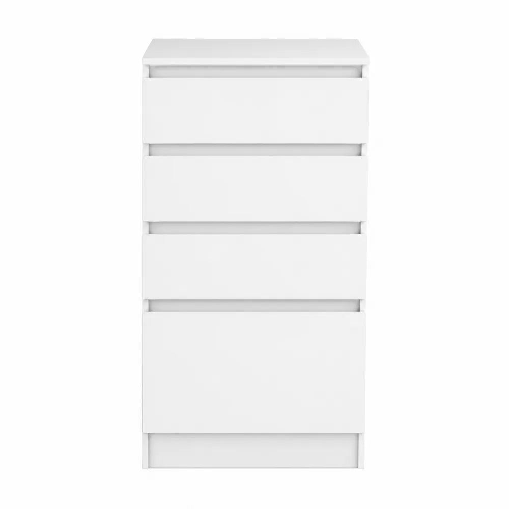 Komoda z 4 szufladami z MDF biały 78x40x85 cm
