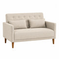 Sofa z tkaniny poliestrowej z poduszkami 150 cm
