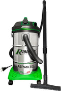 RIBIMEX, PRASP30IT / PE Plug, 1200 W, 30 l, Bidon Aspira Solid and Liquid z gniazdem automatycznym 30 l PRASP30IT/PE