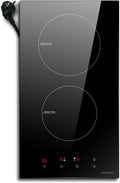NOXTON płyta grzewcza, Płyta indukcyjna, 30 CM, 2 pola grzewcze, 3500 W, stół indukcyjny do gotowania, dotyk, blokada, odwracalny, minutnik, Kontrola dotyku