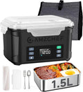 AMZCHEF, Grzejnik elektryczny, 1, 5 l, 27000 mAh, czarny, szybkie ładowanie w 3, 5 godziny, 5 l gamelle grzewczej