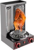 Grill gazowy, 3000 W, 220 V, 48 cm, 30 x 30 x 48 cm, stal nierdzewna, funkcja grilla, Grill do kebaba, grill pionowy do kebaba