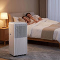 HUGGWRT, 24- godzinna 3- in-1 Klimatyzator, minutnik, gniazdo UK 3 BS 1363 broochs, 2 prędkości for Home and Office, 10000 Btu, mobilny klimatyzator 12000 BTU 3-in-1 z 3 w 1