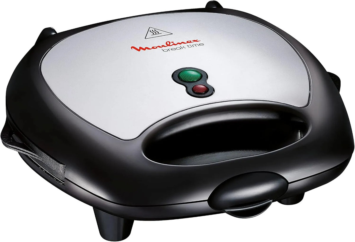 Moulinex SW6118 toster, 700 W, funkcja grilla, powłoka nieprzywierająca, urządzenie kombi Break Time, toster kanapkowy, grill kontaktowy do panini