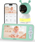 BOIFUN, PTZ 360 Babyphone, Monitor wideo dla dzieci, Babyphone Camera