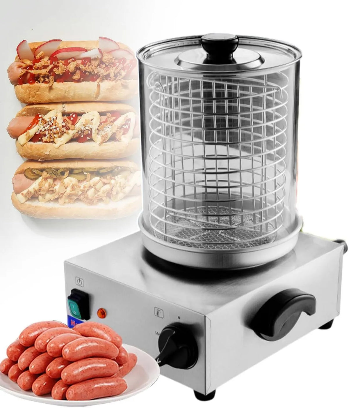 smafoseedding, Hot Dog maszyna, grill, restauracja, stal nierdzewna, do restauracji żywności / Camions Norod