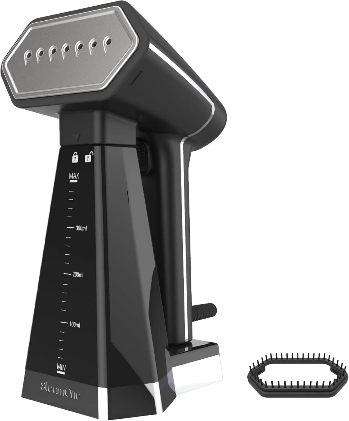 SteamOne parownica do ubrań, 27min 40. Szczotka, 2000 W, 400 ml, duży zbiornik, czarny
