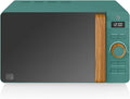 Swan, kuchenka mikrofalowa SM22036GRENEUN, 20 l, 800 W, minutnik, mikrofalówka, zielony, 30 min, 6 poziomów operacyjnych, Nordic Microfala
