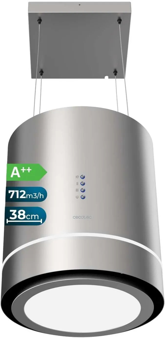 Cecotec okap kuchenny, Bolero Cre 800M3 / H, 44 cm, 210 W, 800m3 / h, stal nierdzewna, wykończenie ze stali nierdzewnej 800M3/H