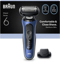Braun, Seria 6 62-B1200s Golenie, IP65, bezprzewodowe, niebieskie, dla mężczyzn