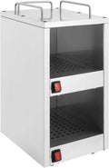 MooBeey, Produkt do samoobsługowego, szafa elektryczna, stal nierdzewna, 140 W, izolacja 75°C, poziom podwójny, czajnik cieplej, do restauracji