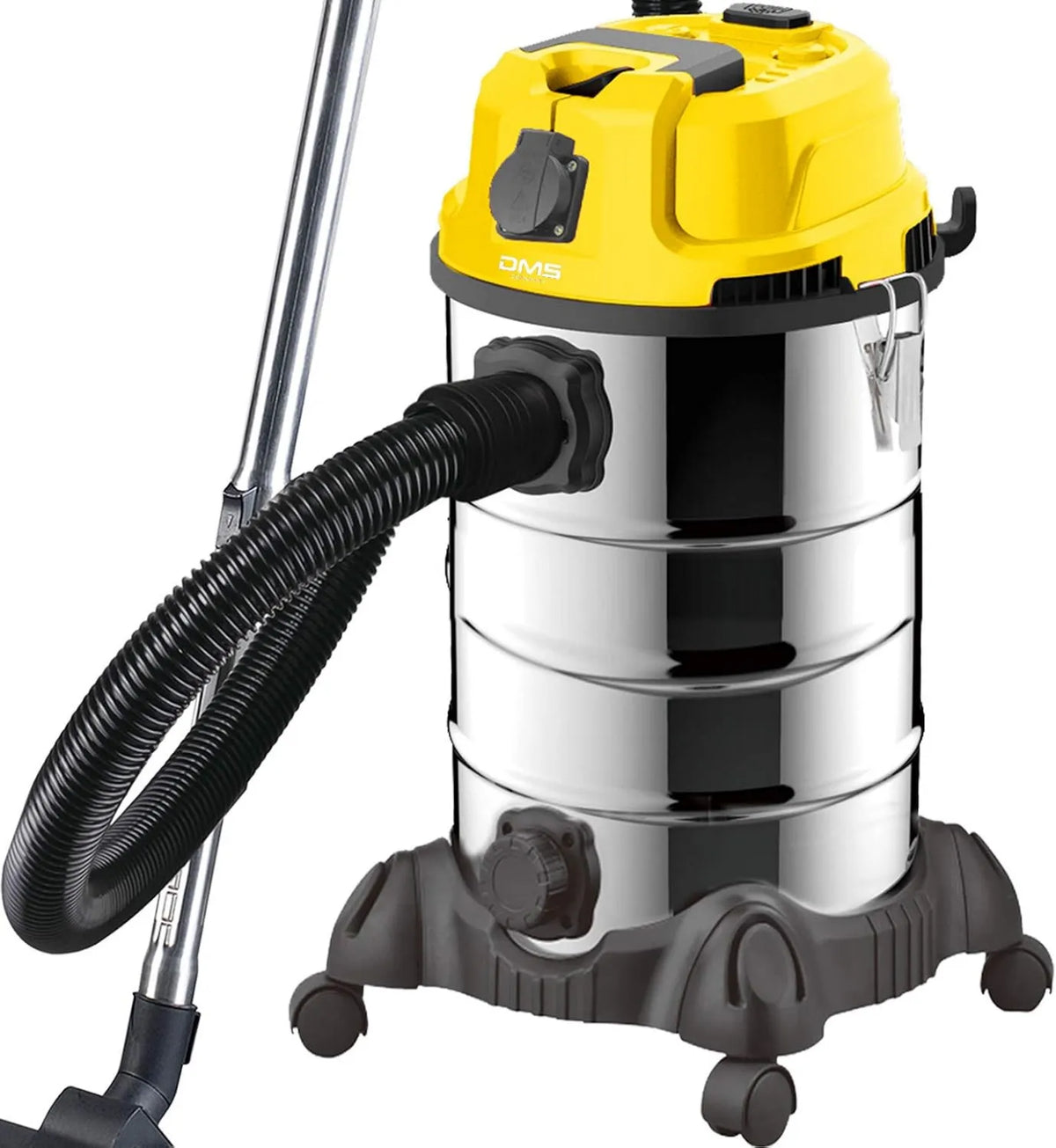 Odkurzacz, 2300 W, stal nierdzewna, DMS Odkurzacz przemysłowy o mocy 2300 W, odkurzacz na mokro, odkurzacz na sucho, funkcja nadmuchu