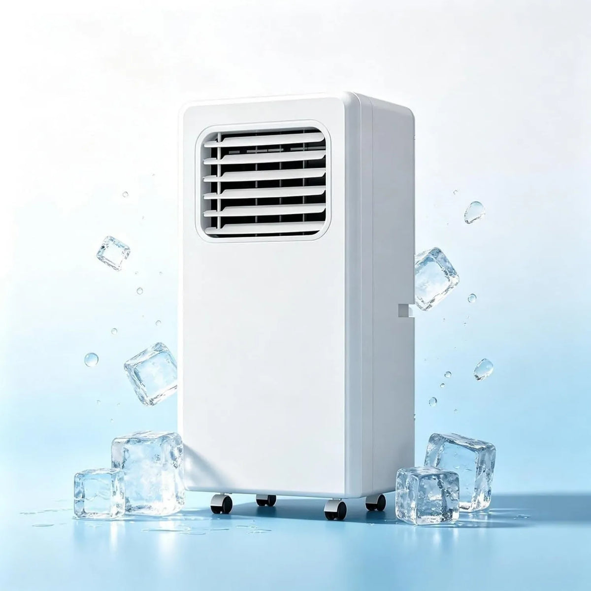 HUANQIN klimatyzator przenośny, Klimatyzator 18000btu, Salon Decoration, Wysokiej wydajności jednostka podłogowa pokrywająca do 51, 18000 BTU Potężny, Odświeżanie