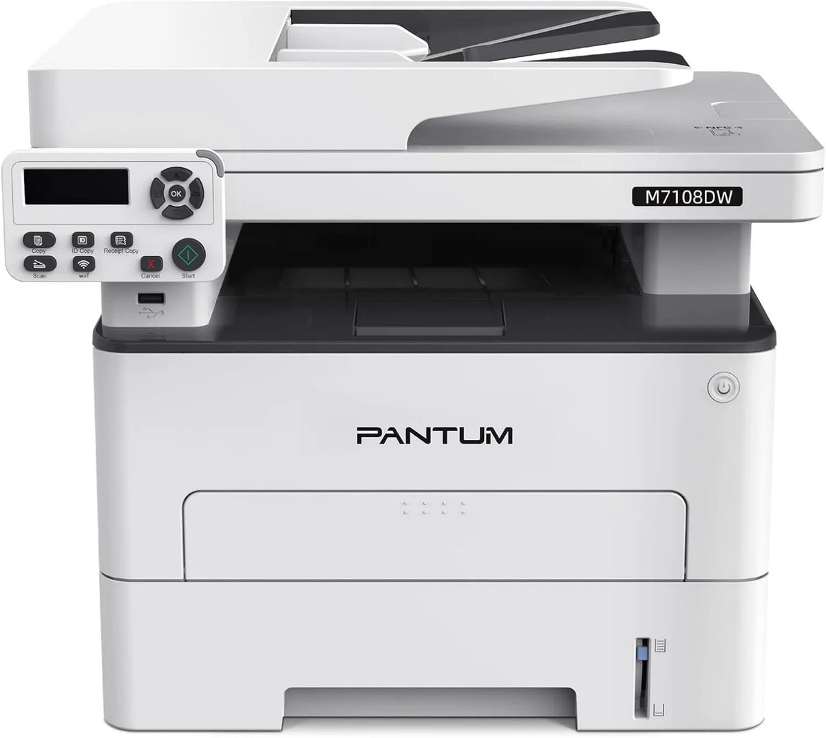M7108DW drukarka, sterowanie WiFi, praca automatyczna, Wielofunkcyjna drukarka laserowa/kopiarka/skaner PANTUM 3 w 1, automatyczny dupleks