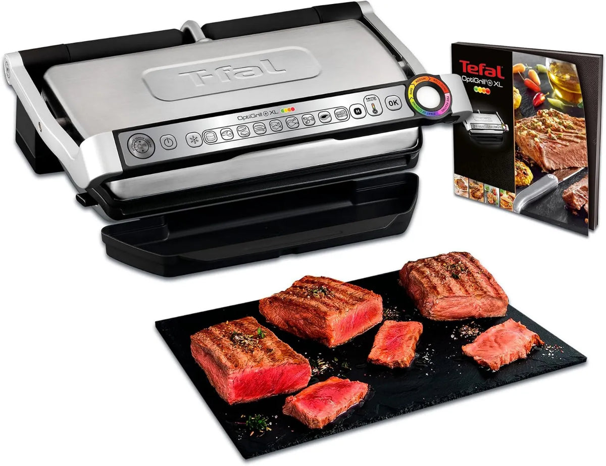 Tefal grill elektryczny, GC722D16 Grill, 9 programów, Optigrill +