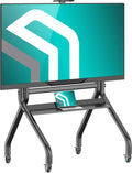 ONKRON, Szafka TV TS2080- B, 60 cali, koła jezdne, czarne, Max VESA 1000x600, wysokość regulowana do 1580 mm, 120 kg, Nocleg z TV mobilną TS2080-B