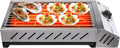 SuhoFutus, Grill, przenośny, grill z gazowym wyciskiem, 50 do 300°C, 2, 5 kW, plener, kemping, 2 strefy temperaturowe, na balkon