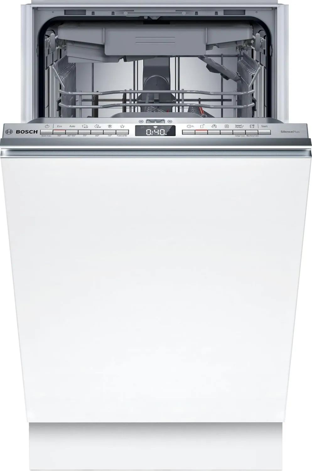 Bosch zmywarka wolnostojąca, SPV4EMX17E zmywarka do naczyń, 45 cm, higiena, domowe połączenie, szczupły format, wszystkie integralne, ciche, 4 Seria, superior z intensywnym 70°C i