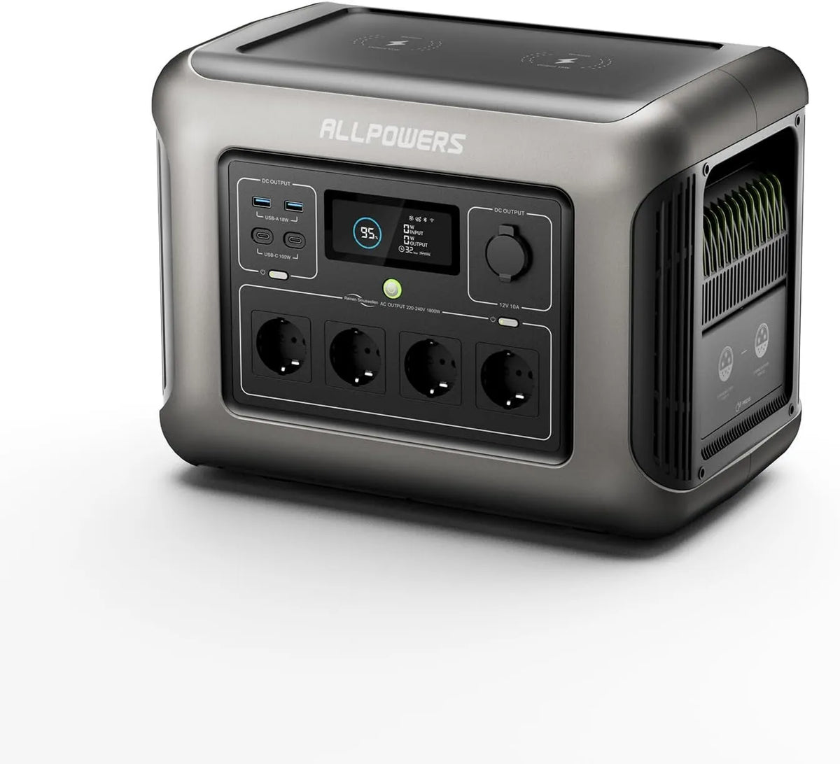 R1500 przenośna stacja zasilania, 1152WH, 1800W, ALLPOWERS Generator solarny 1152WH Przenośna stacja zasilania, majsterkowania i jako awaryjny agregat