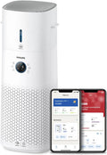 Philips AC3737/10 nawilżacz powietrza, 131 m², 505 m³/h, filtr HEPA, 2-w-1 oczyszczacz i nawilżacz powietrza z serii 3000, niewidocznych cząstek