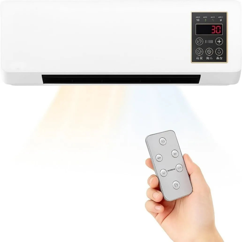 MESCXTY klimatyzator przenośny, Klimatyzator, przenośna, instalacja ścienna, minutnik, biały, unità di climatizzazione a parete da 12000 BTU con minutnik, bianco 55x24x12, sistema split