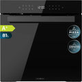 Cecotec piekarnik do zabudowy, Bolero Hexa 9506000 Elektryczny mini piekarnik do pizzy, 81 l, 11 programów, built- in, efekt 3D, para, czarny, 11 funkcji z Airfryer Master