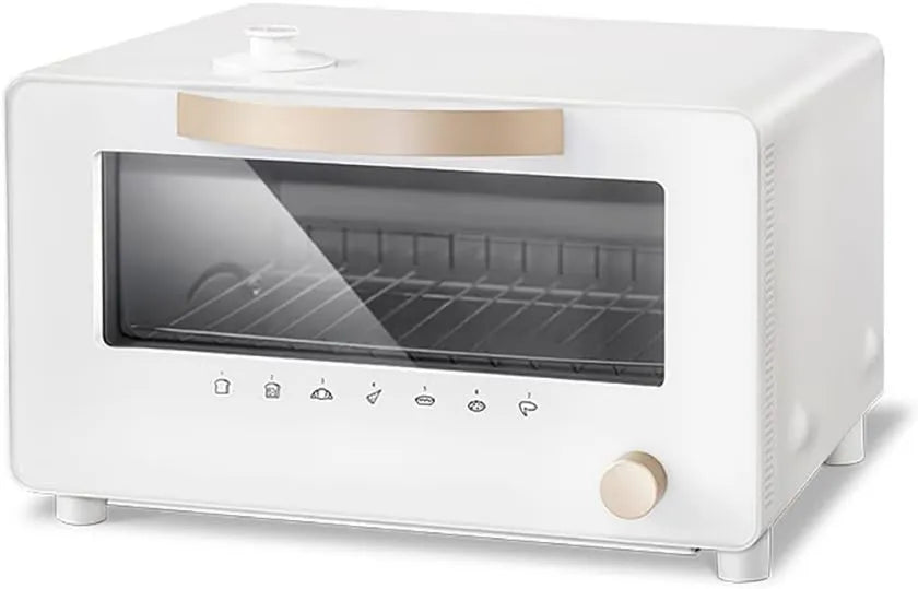 OIFAODAO piec do pizzy, Piec elektryczny, 10 l, dotyk, para, mały piekarnik, konwekcja, mini piekarnik, ekran dotykowy z pokrywą