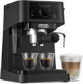 De'Longhi, De 'Longhi EC235.BK Milk Moulder, 1 l, Milk Emulsifier, Duży zbiornik, Stal nierdzewna Kocioł, Czarny, Kawa Moul lub ESE Dosettes