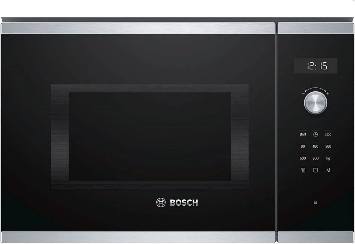 Bosch, BEL554MS0 Kuchenka mikrofalowa, 25 l, 900 / 1200 W, do zabudowy, grill, stal nierdzewna, mikrofalówka
