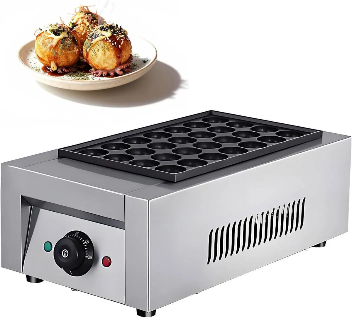 KEhtu, Elektryczny grzejnik, restauracja, powłoka nieprzylegająca, aparatura Takoyaki z regulacją temperatury, 28 pęcherzyków