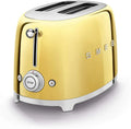 Smeg TSF01GOUK toster, 950 W, Toster z 2 plasterkami, bardzo szerokie gniazda, 3 wstępnie ustawione opcje