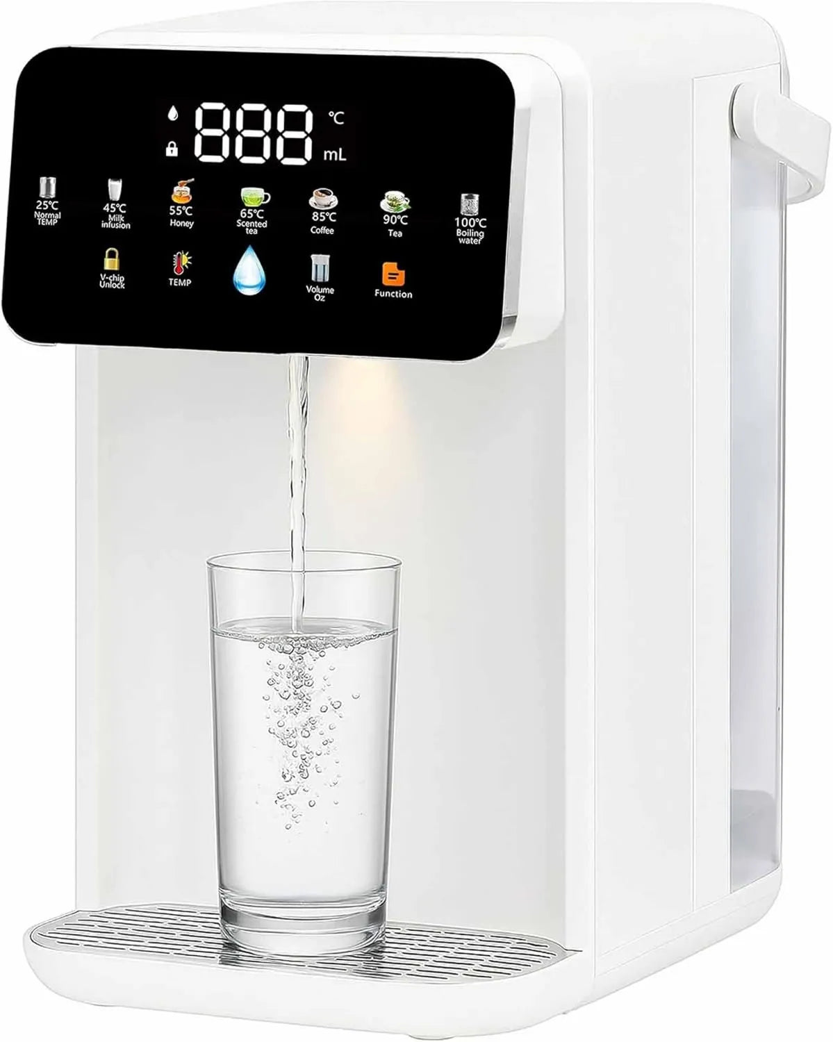 Generic, Grzejnik elektryczny, 3, 5 l, 2000 W, duży zbiornik, zdejmowalny, 2 strefy temperaturowe