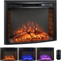 Kominek elektryczny, 1500 W, 5000BTU, 750 W, timer, regulacja ustawień, zdalne sterowanie, COSTWAY Kominek elektryczny z ogrzewaniem