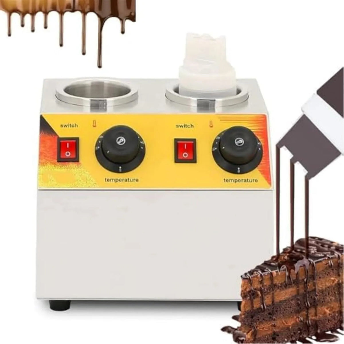 Generic, maszyny do przechowywania, dozownik, 3, 5 l, 0 do 80°C, profesjonalne, funkcja grzewcza, do czekolady