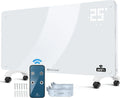 KESSER grzejnik elektryczny, Elektryczna grzejnik, 2500 W, dotyk, licznik, WiFi, LCD ekran, biały