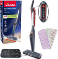 Vileda Steam Plus Pro XXL Mop parowy, 1 min, funkcja pary, zabija do 99,9% bakterii i wirusów, z 4 trybami pary, posiada podstawkę do przechowywania