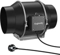 Aygrochy, Wentylator, 416 m3 / h, Boost, tłumik, 125 mm Wyciąg powietrza z silnikiem WE, do uzupełniania