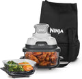 NINJA frytkownica beztłuszczowa, FN102EU ciepłego, 1.4 l, 700 W, 2 wyjmowane szklane pojemniki / goździki, białe, 3.8 lub 1.4 l miski