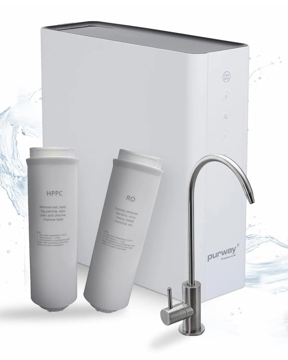 purway Crystal Group, Filtr TOP 600, GPD Bezpośredni System Osmozy Rewersu Rewersu + Filtr zamiany HPCC, PREMIUM PUR