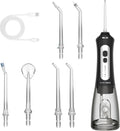 BARBERBOSS, IPX7 elektryczna hydropompa dentystyczna, czyszcząca, 300 ml, IP65, duży zbiornik, USB, 5 trybów, bezprzewodowy, do podróży i domu