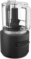 KitchenAid, Bateria, robot, przenośne, 1.18 l, 2 Speedy, bezprzewodowy, czarny, do krojenia lub czyszczenie owoców