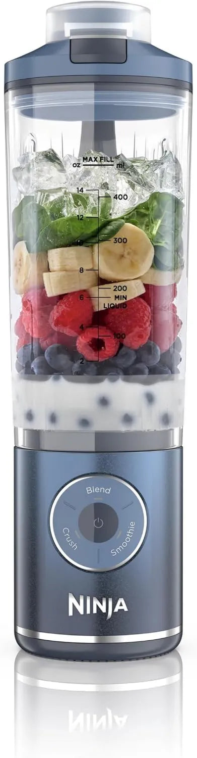 Ninja BC251EUNV blender, 570 ml, 490 ml, zasilanie akumulatorowe, Blast Max Blender przenośny, kubek do blendowania i szczelna pokrywka