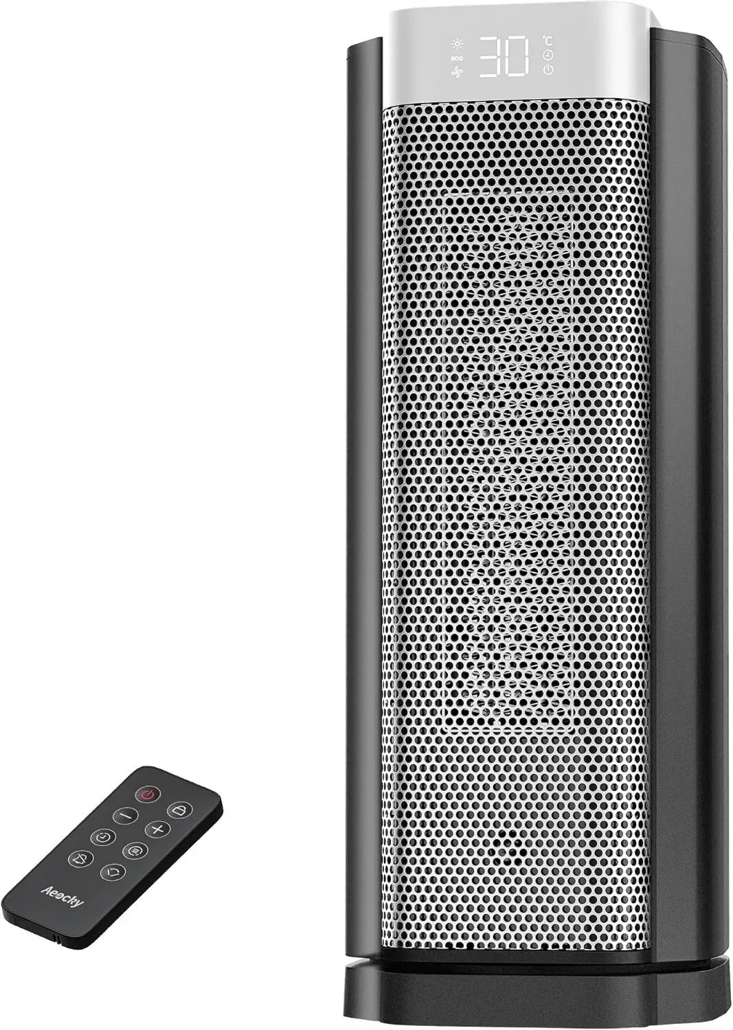 AEOCKY, PTC 1800, 1800 W, przenośne i bezpieczne dla biura, termostat, 70 ° oscylacja, cisza