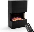 Palenisko ogrodowe, 1500 W, 140x100x45, timer, GLOW FIRE Komin PORTIA z realistycznym ogniem LED 3D E-Motion, efektem trzaskania, maks. 1500 W
