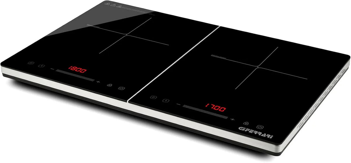 G10209 G3 płyta indukcyjna, 1800 W, 1700 W, timer, regulacja ustawień, Ferrari Energiko Duo kuchenka indukcyjna, smukła konstrukcja